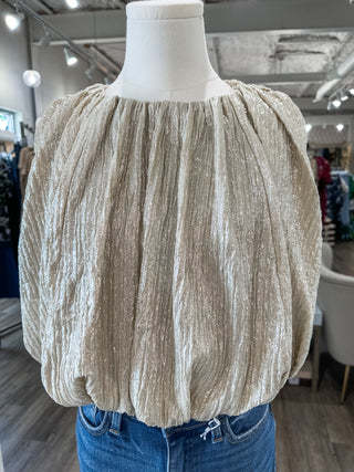 Champagne Shimmer the Night Away Bubble Top
