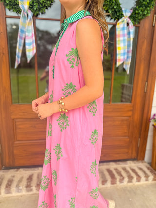 Pink Tropic Dream Midi Dress