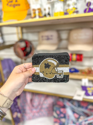 Saints Game Day Beaded Pouch