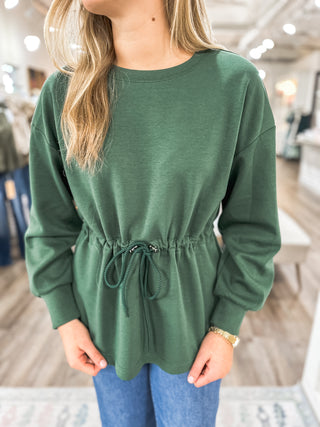 Hunter Green Eden Everyday Defined Long Sleeve Top