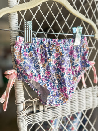 Trick or Treat Gingham & Floral Infant Romper