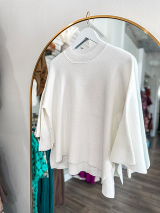 Ivory Bell Sleeve Sweater