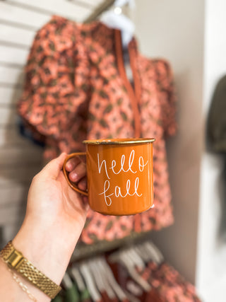 Hello Fall Campfire Coffee Mug