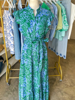 Tressa Floral Riah Button Down Maxi Dress