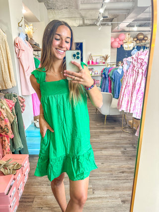 Green Basically The Best Little Summer Dress