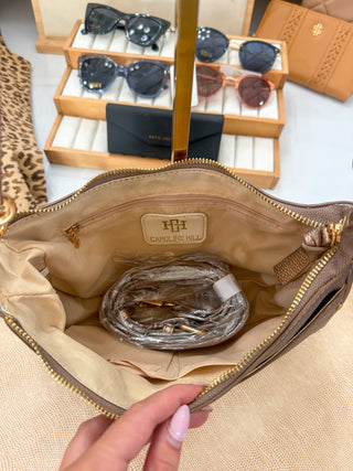 Paxton Bronze Crossbody W/ Pockets- Caroline Hill