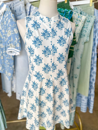 The Seaside Toile Athletic Mini Dress