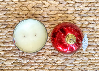 Fresh Gingerbread Glass Ornament Candle