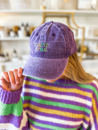 Mardi Gras Baseball Cap