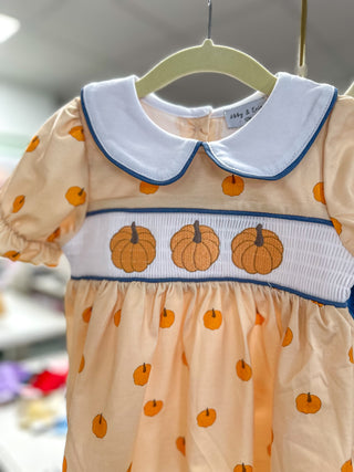Khaki Pumpkin Trio Embroidery Bloomer SET