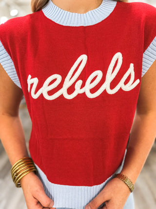 Rebels Sideline Sweater Vest