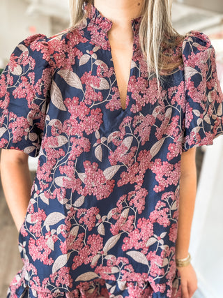 The Meredith Evening Jacquard Mini Dress