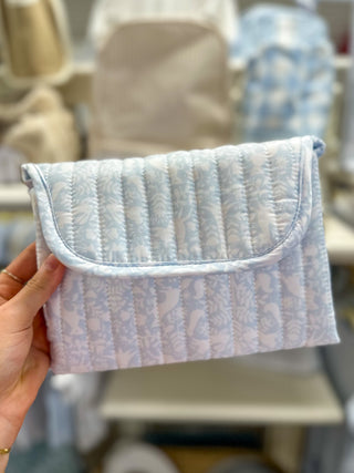 TRVL Blue Woodland Quilted Changing Mat