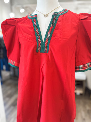Red Festive Flair Top