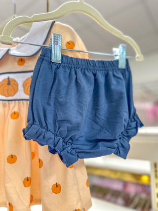 Khaki Pumpkin Trio Embroidery Bloomer SET