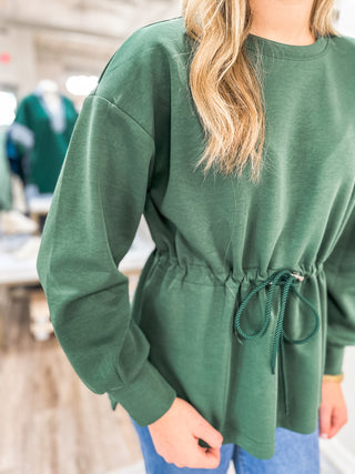 Hunter Green Eden Everyday Defined Long Sleeve Top