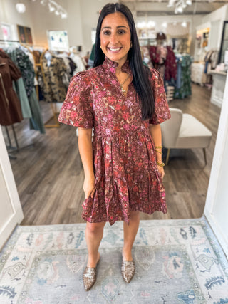 Sweet September Floral Mini Dress