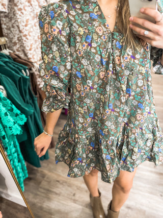 A Floral Fall Dress