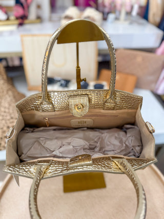 Gold EC McKenzie Bag | Caroline Hill