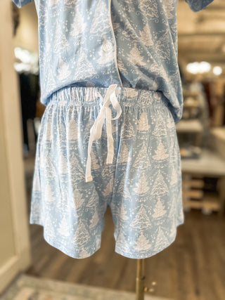 Winter Dreams Short Sleeve Short Set