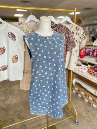 The Denim Dottie Days Mini Dress