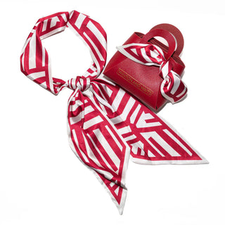 Red & White Scarf Styling Gift Set