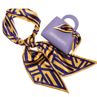 Purple & Gold Scarf Styling Gift Set