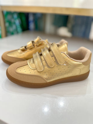 Gold Moral-32 Velcro Sneaker