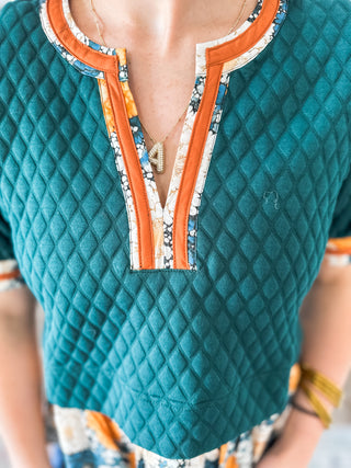 The Quilted Cottage Peplum Top