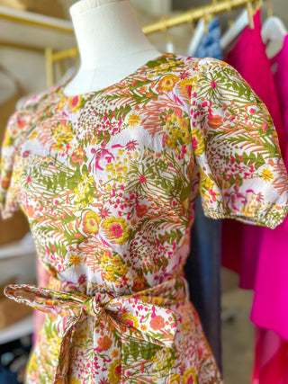 Wildflower Wishes Jacquard Mini Dress