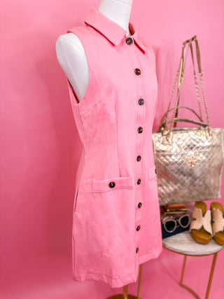 The Pink Uptown Charm Mini Dress
