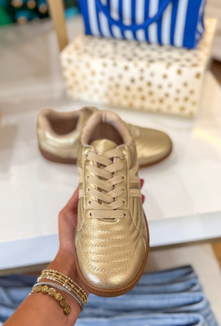 Elise Gold Combo Sneaker