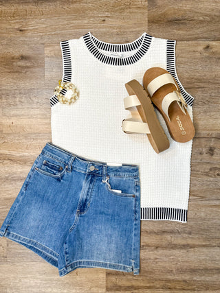 Off White Easy Days Knit Tank
