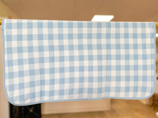 Blue Skies Gingham Baby Blanket