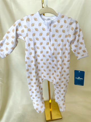 Light Blue Touchdown Cutie Zippie Footie