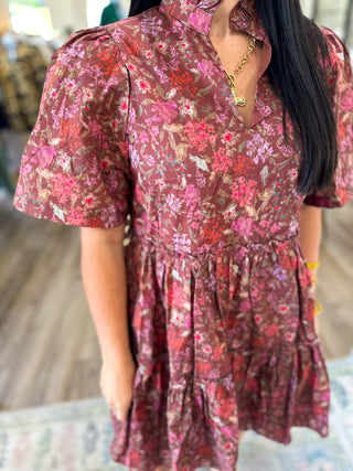 Sweet September Floral Mini Dress