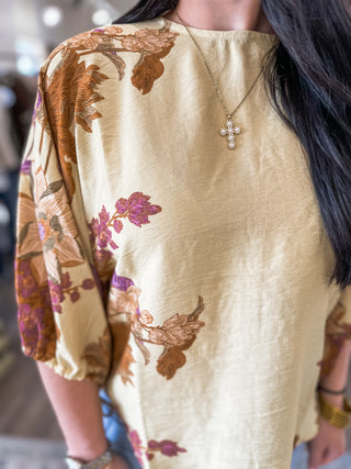 Golden Darling Long Sleeve Blouse