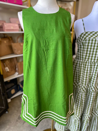 Matcha Simply Stitched Shift Mini Dress