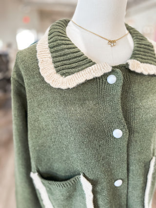 Olive Timeless Touch Sweater