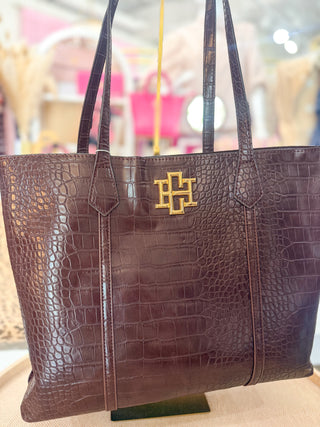 Chocolate EC Heath Tote Bag | Caroline Hill