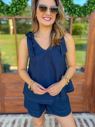 The Navy Weekend Away Shorts Set