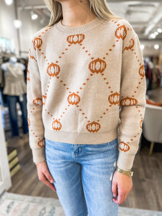 Precious Pumpkins Thanksgiving/Halloween Sweater Top