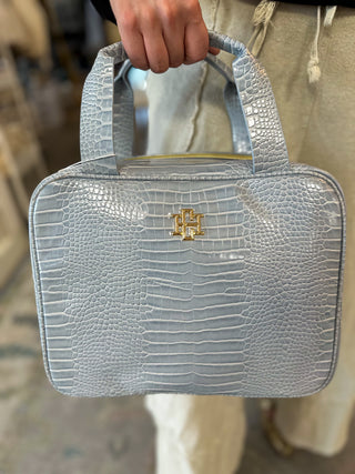 Large Punta Cana Baby Blue Cosmetic Travel Case