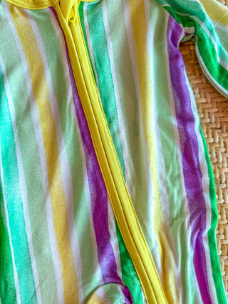 Mardi Gras Stripes Zippie