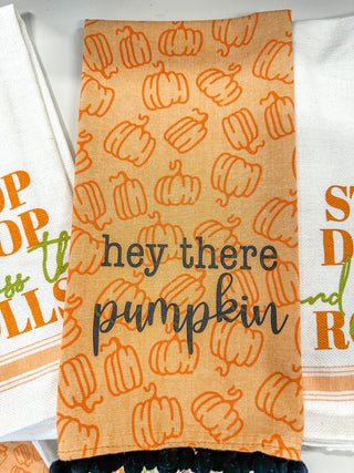 Hey There Pumpkin Hand Towel