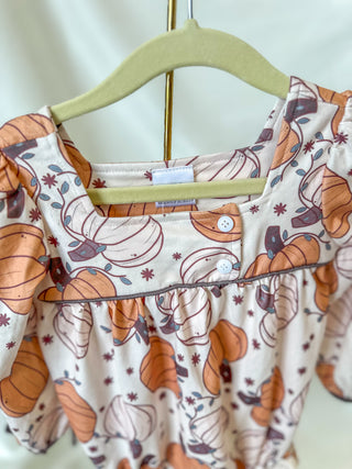 Precious Decked In Pumpkins Romper