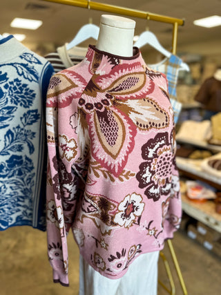 Blush & Bloom Knit Sweater