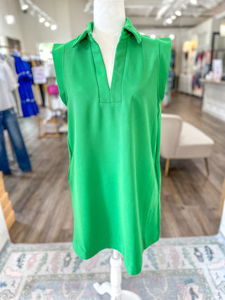 Kelly Green Textured at Best Dress