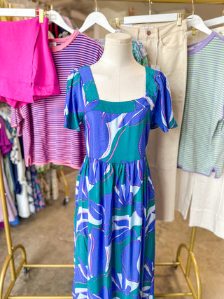 Blue Milena In The Shade Maxi Dress