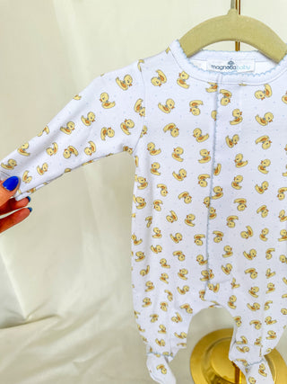 Light Blue Darling Ducklings Footie
